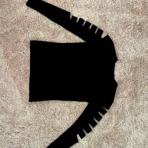 J LO Slitted Sleeve Top